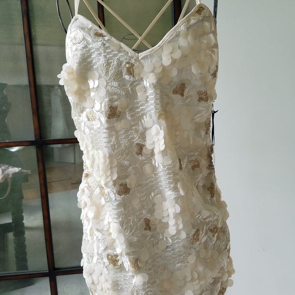 Forever 21 Gold Sequins Dress size Small - Picture 6 of 8